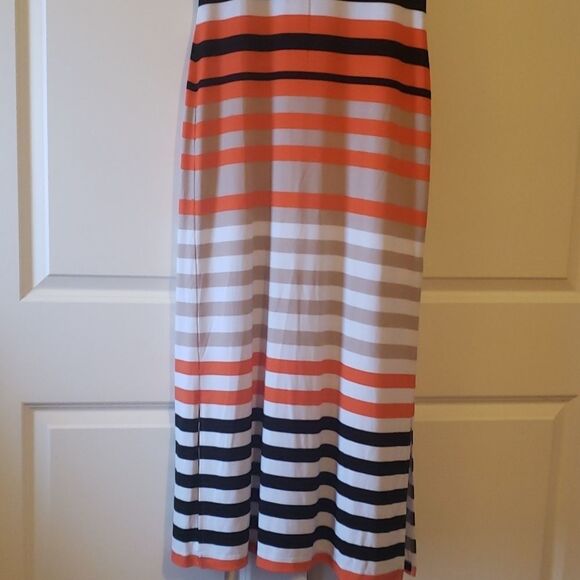 Jessica Howard Womens Striped Maxi Dress‎ Sz M - Picture 3 of 8